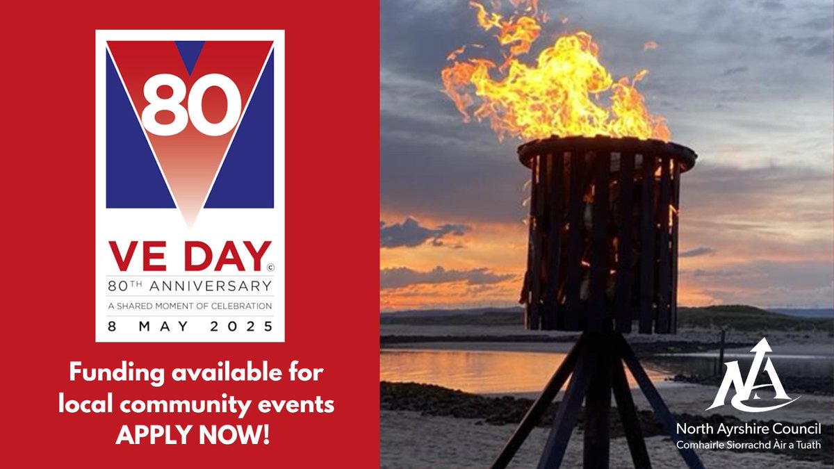 📣 OPEN NOW! Community funding available for #VEDay80 👇

Thursday 8th May 2025 will mark 80 years since the end of World War Two in Europe, when the guns fell silent and people took to the streets to celebrate peace and mourn those who would not return home.

➡️ This 80th