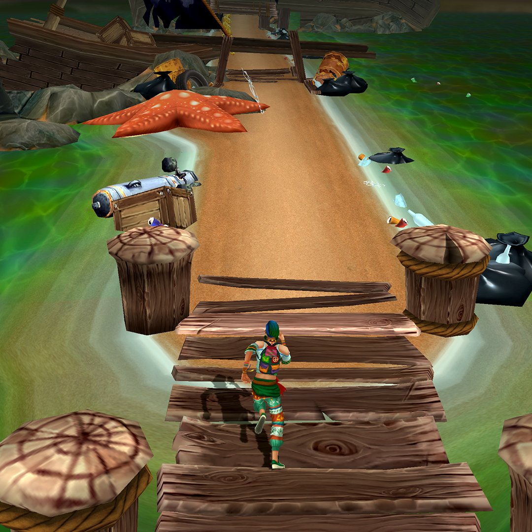 Treasure your planet! 🌍 Keep running for a cleaner world! 🏃‍♂️🏃‍♀️ 

#templerun