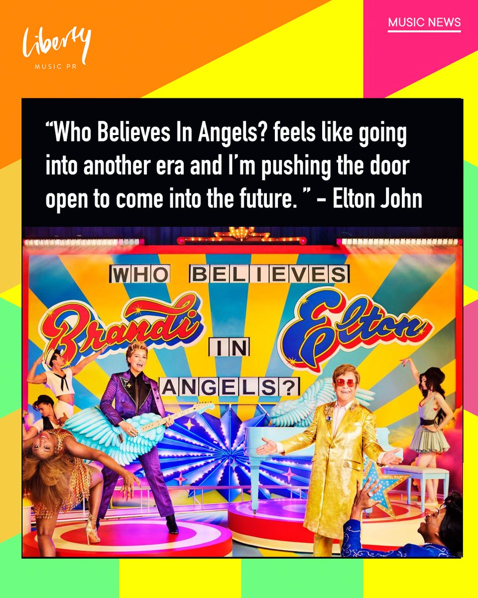 New release alert! Who Believes in Angels? is here, uniting Elton John’s iconic keys with Brandi Carlile’s raw, soaring vocals. Feel the power, feel the hope.

Listen now on Spotify: open.spotify.com/album/4UZ9Xt3Q…

#WhoBelievesInAngels #EltonJohn #BrandiCarlile #LibertyMusicPR