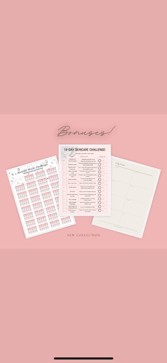 EtsyAATN's tweet photo. Skincare lovers — your glow-up starts today.

My Skincare Glow-Up Bundle is 20% off until midnight tonight!
• AM + PM routines
• Skin type guide
• 14-day challenge
• Water tracker &amp; journal

Grab yours before the sale ends!

https://t.co/1vF5W4fc93

#SkincareRoutine #GlowUp https://t.co/Pez2eDxl0k
