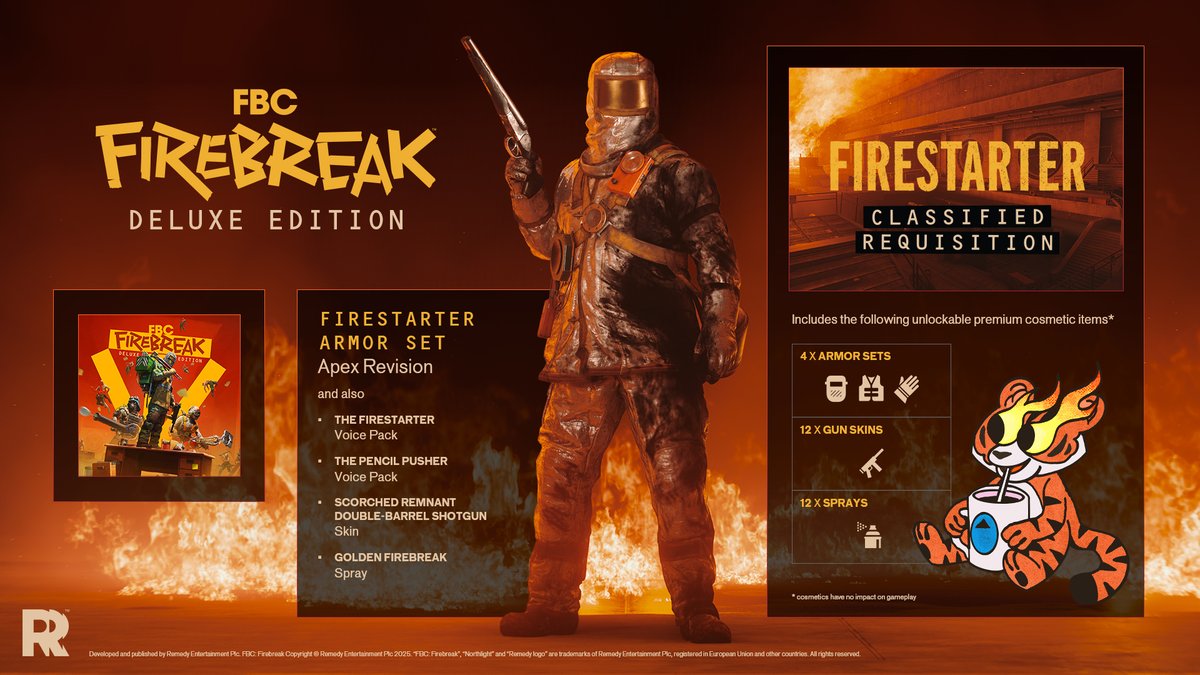 The FBC: Firebreak Deluxe Edition includes a unique armor set