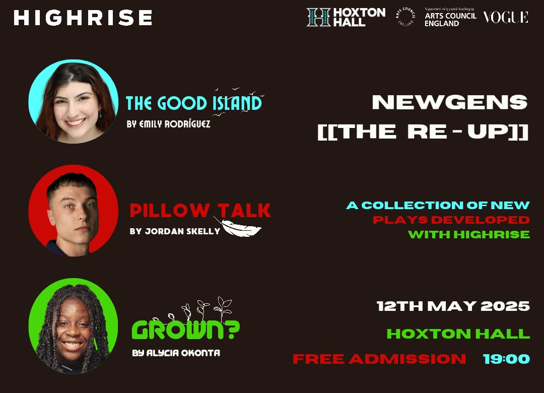 INTRODUCING: Our new creative incubator program:
NewGens The Re-Up

Putting the young artists of NewGens centre stage and introducing their talents to the world, with 20-30 minute sharings of brave, enticing, and completely original work!

For Tickets:
bit.ly/THEREUP