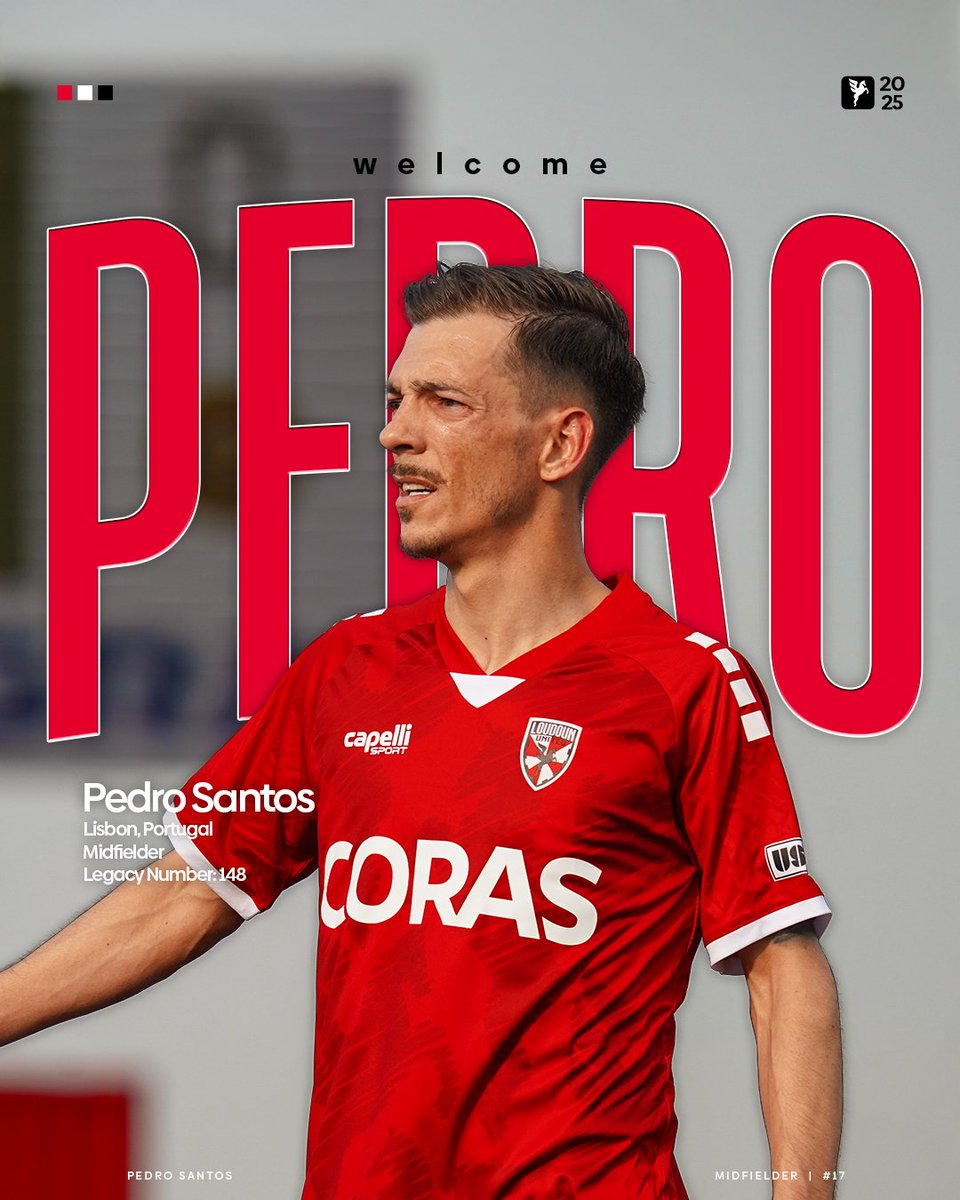 Officially official ✍️ 🔴⚪

Loudoun United Football Club sign Major League Soccer veteran Pedro Santos to a one-year contract through the 2025 season, with an option for the 2026 season❗

🔗 hubs.ly/Q03jKmQ70