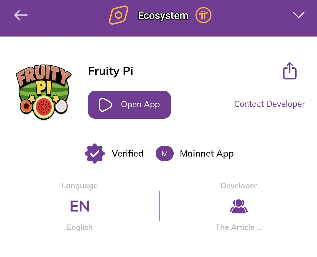 amitfiroda1's tweet image. 🍉🍊 Love merging fruits? Try Fruity Pi! A fun, colorful game to test your skills. Available on Mainnet, in English. 🎮 Download now and start combining! #FruityPi #MobileGaming #MainnetApp