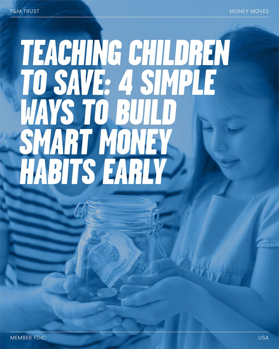 For National Teach Children to Save Day, we’ve got 4 easy tips to raise money-smart kids 👪, including how to use that classic piggy bank. Check out our Money Moves article: bit.ly/3RxA8M7

Parents—how do you teach your kids about saving? ⬇️