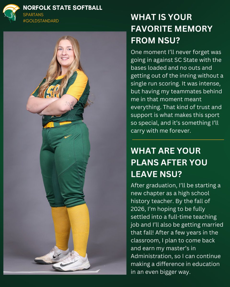 nsusoftball's tweet photo. #️⃣1️⃣6️⃣ 𝗘𝗺𝗺𝗮 𝗭𝗶𝗲𝗴🎓✨
#WeAreUs #GoldStandard #Behold https://t.co/cQQwaWyf9z