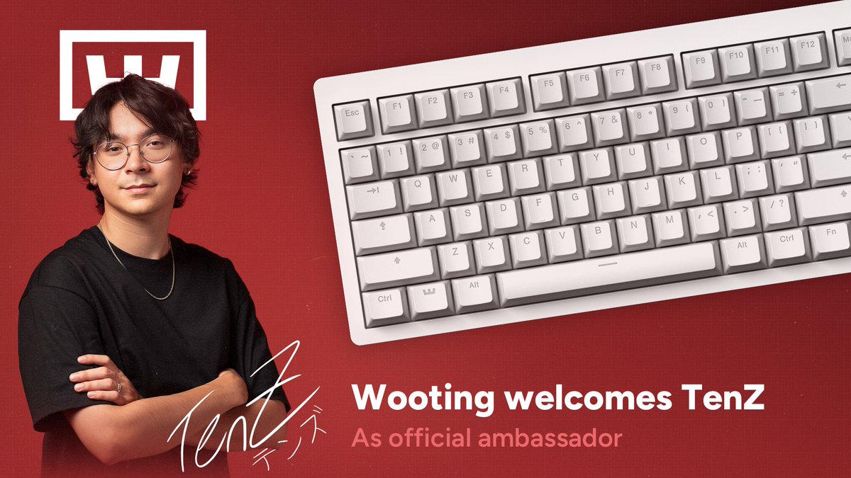 After years of using their keyboards, I'm really happy to announce that I'm officially a <a href="/WootingKB/">Wooting</a> ambassador!

Very excited to be working with them, I'm a big fan of what they do and honestly can't use anything else.

Link to my config: link.wooting.io/hello_tenz
#WootingPartner