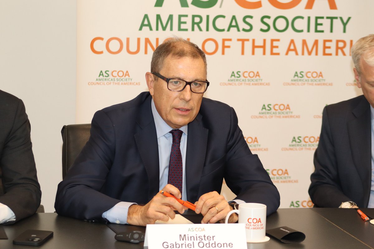 Americas Society/Council of the Americas (@ascoa) on Twitter photo On April 22, COA hosted minister <a href="/OddoneGabriel/">Gabriel Oddone</a> of Uruguay for a private discussion with members on the sidelines of the World Bank and IMF Spring Meetings in Washington, DC. He discussed Uruguay’s economic outlook and the government’s approach to fiscal discipline. On April 22, COA hosted minister <a href="/OddoneGabriel/">Gabriel Oddone</a> of Uruguay for a private discussion with members on the sidelines of the World Bank and IMF Spring Meetings in Washington, DC. He discussed Uruguay’s economic outlook and the government’s approach to fiscal discipline.