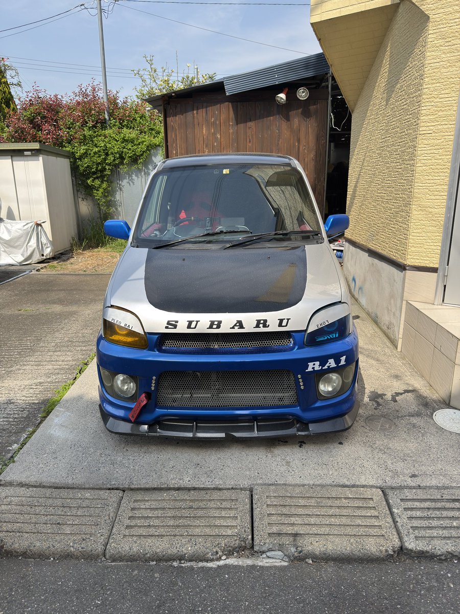CLA180_TeTo's tweet photo. 可哀想な姿になってしまった…。
中々だるかったからもう元に戻すのすらしない可能性出てきた😭
 #プレオRA1  #スバル  #プレオ乗りと繋がりたい  #車好きな人と繋がりたい https://t.co/cPsS41JEp3