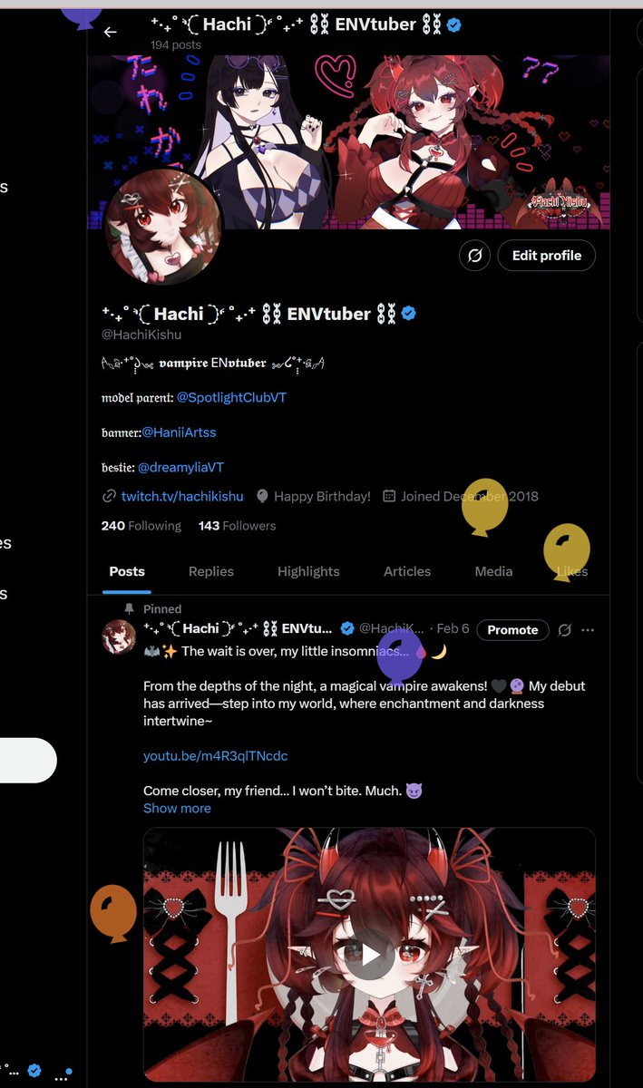 ⁺‧₊˚ ⸅𓊆 Hachi 𓊇⸄ ˚₊‧⁺ ⛓ ENVtuber ⛓ tweet media