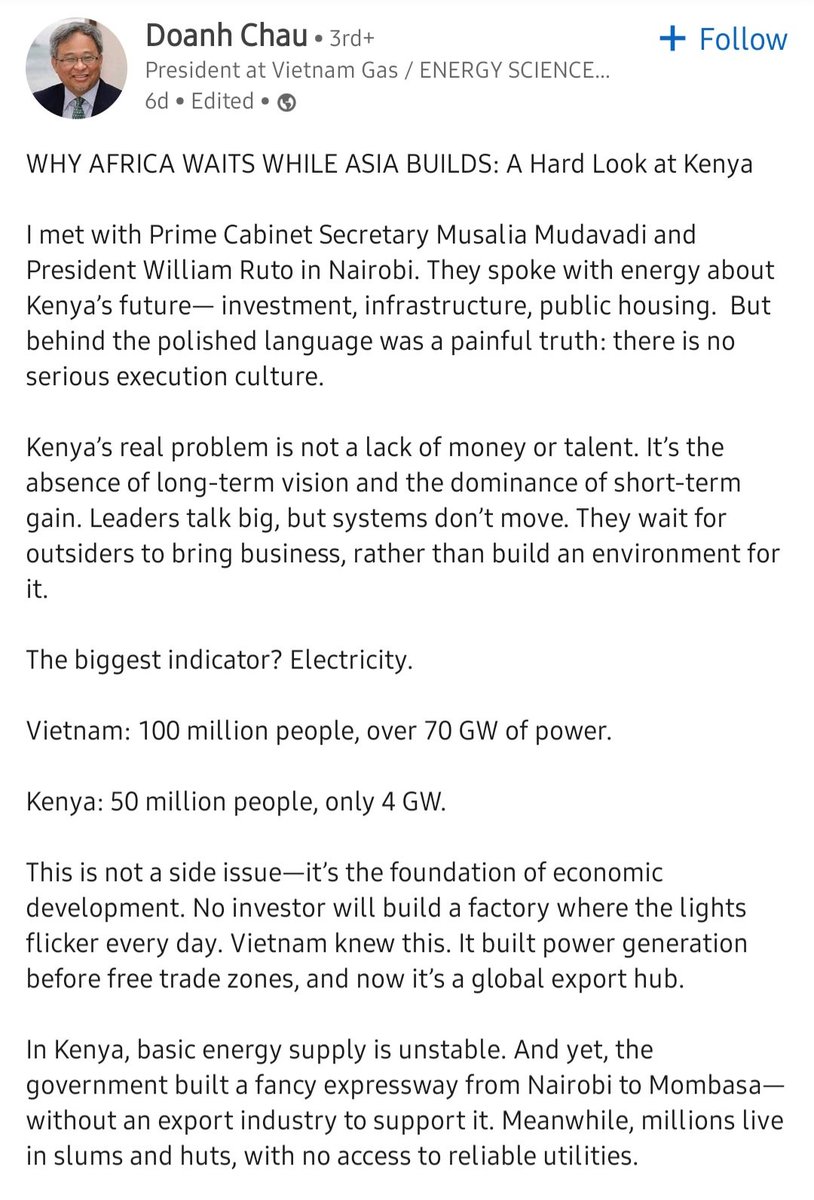 OlindPaul's tweet photo. Wish such honesty was more mainstream. Rare to find a foreigner who's had an encounter with our public servants and left impressed. 🇰🇪 has perfected the art of empty rhetoric. But to visitors from countries with more accountable systems, the stench of insincerity is unmistakable https://t.co/qm3GEHJ4HS