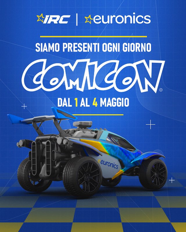 IRC COMICON NAPOLI — We’re bringing the heat! 🚀

Dal 1 al 4 maggio, la competizione si fa reale 🔥

Le finali live dello Split 1 arrivano al <a href="/comiconitalia/">COMICON</a> di Napoli!
Vieni a viverlo dal vivo. Oppure segui tutto in diretta sui nostri canali.

#italianrocketchampionship #IRC