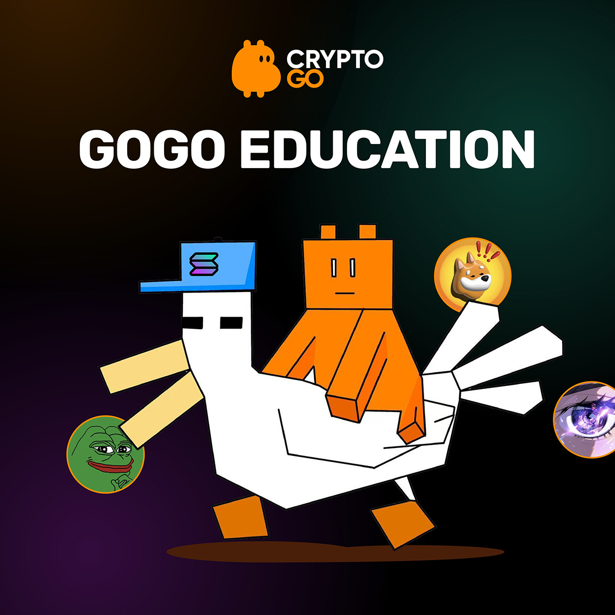GOGO EDUCATION: by Degens, for non-crypto users.

Q: What is SOL?
Simplest &amp; funniest answers win
5U for 5 winners — in 48 hrs!
#GIVEAWAY #AIRDROP