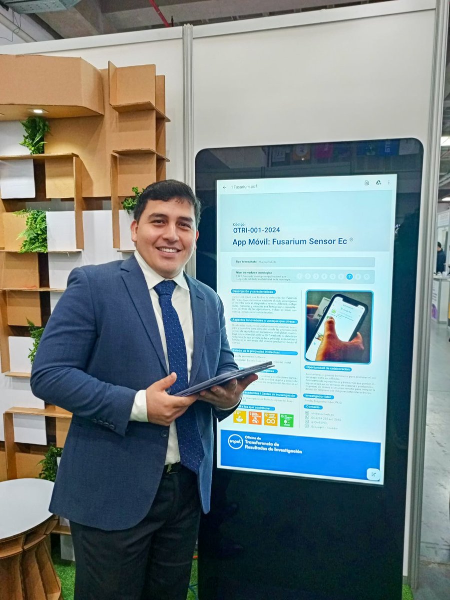 OtriESPOL's tweet photo. 🚀 La OTRI de la @espol se sumó a la Ekos Cumbre de Sostenibilidad 2025, promoviendo la innovación y la transferencia tecnológica para transformar la industria y beneficiar a la sociedad.
#ESPOL #OTRI #Sostenibilidad #Innovación #TransferenciaTecnológica https://t.co/TQlL8l9qnD