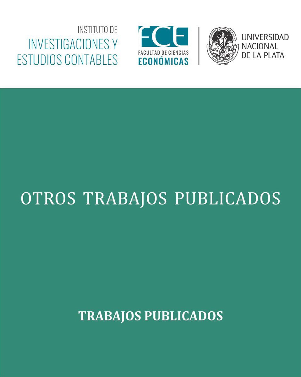 Investigaciones y Estudios Contables FCE UNLP tweet media