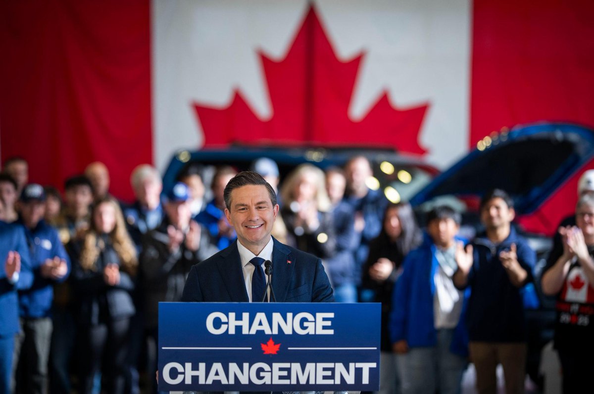 PierrePoilievre's tweet image. If the Liberals win a 4th term, Mark Carney will slap a $20,000 tax on gas and diesel powered vehicles next year. Reckless.
A new Conservative government will scrap the Liberal Car(ney) tax to bring home affordable cars and trucks for families.
Vote for Change on April 28.…