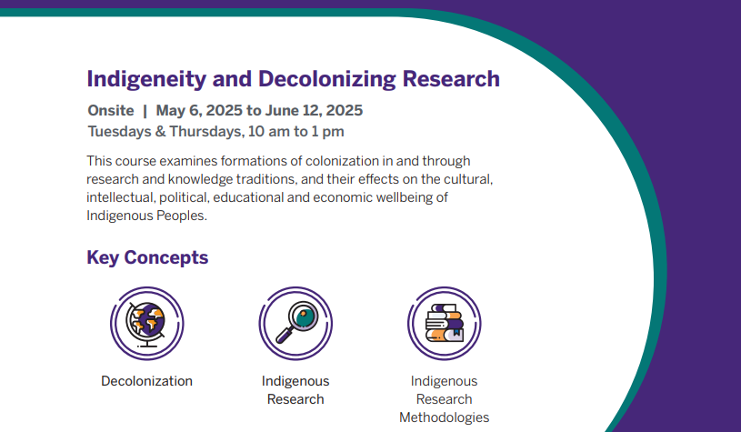 Western Education (@westernuedu) on Twitter photo 📢 There's still time left to enroll in our Indigeneity and Decolonizing Research graduate course!
All graduate students in the Western community are welcome.
✉️ Email cpels.graded@uwo.ca with your student number to request enrollment.
📅 The deadline to enroll is May 1. 📢 There's still time left to enroll in our Indigeneity and Decolonizing Research graduate course!
All graduate students in the Western community are welcome.
✉️ Email cpels.graded@uwo.ca with your student number to request enrollment.
📅 The deadline to enroll is May 1.