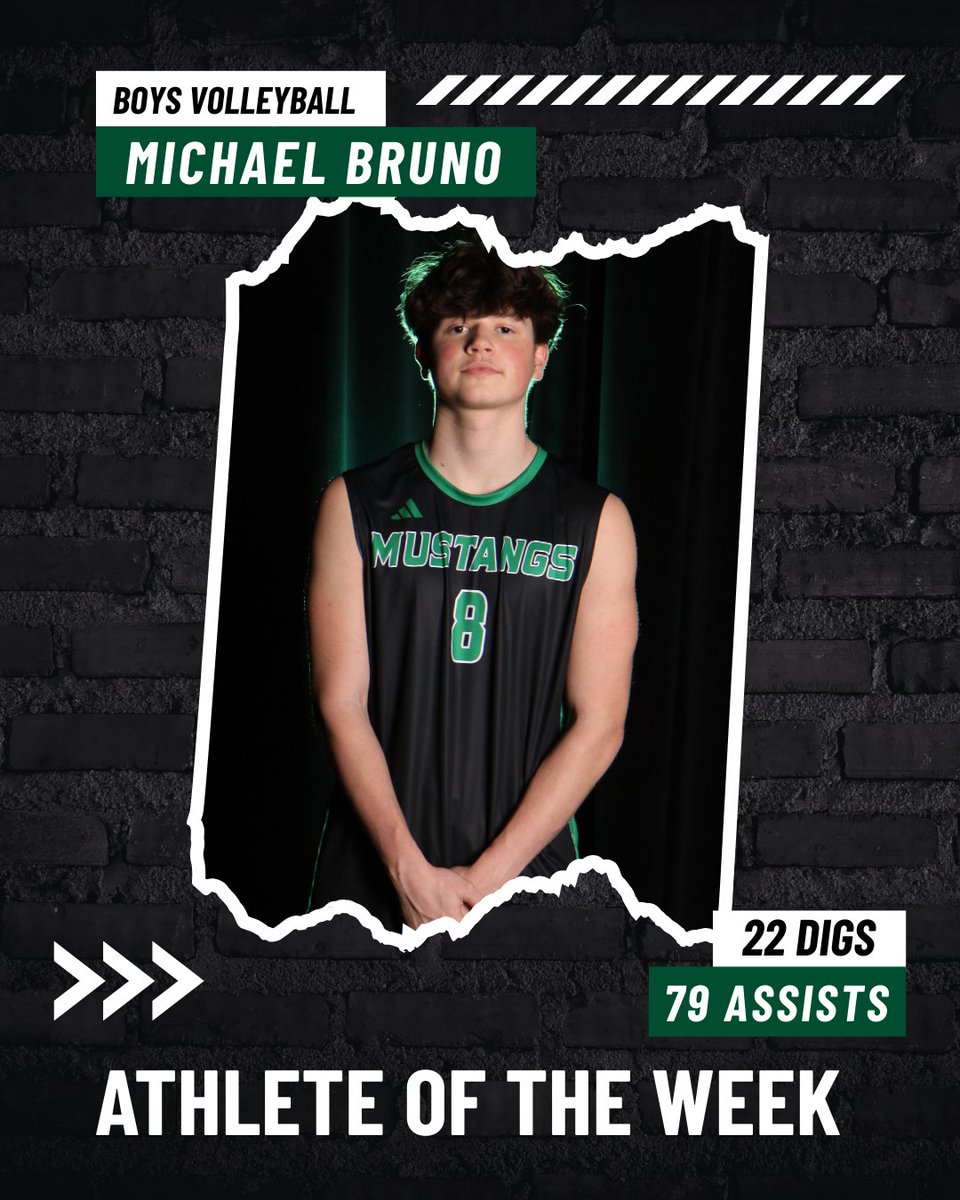 EPCHS (@epchs231) on Twitter photo Michael Bruno is the Mustang Athlete of the Week after putting up some impressive stats for <a href="/EPCHSVolleyball/">EPCHS Volleyball</a>!
#AthleteOfTheWeek Michael Bruno is the Mustang Athlete of the Week after putting up some impressive stats for <a href="/EPCHSVolleyball/">EPCHS Volleyball</a>!
#AthleteOfTheWeek