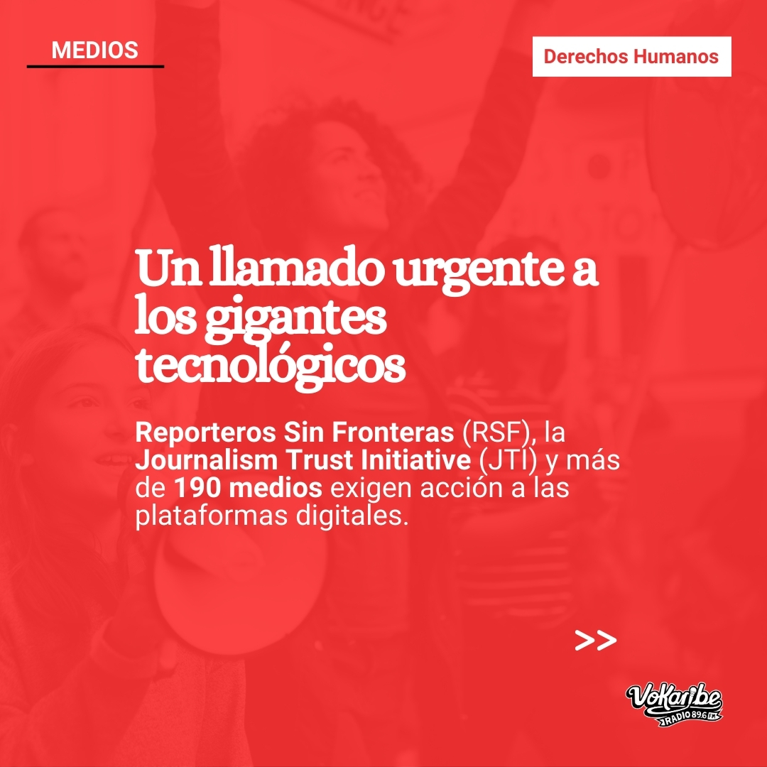 vokaribe's tweet photo. Vokaribe se ha sumado al llamado de @RSF_inter y más de 190 medios para que las plataformas y los gigantes tecnológicos adopten Journalism Trust Initiative (JTI).

#JTI 1/7 https://t.co/IB7h0hMKWu