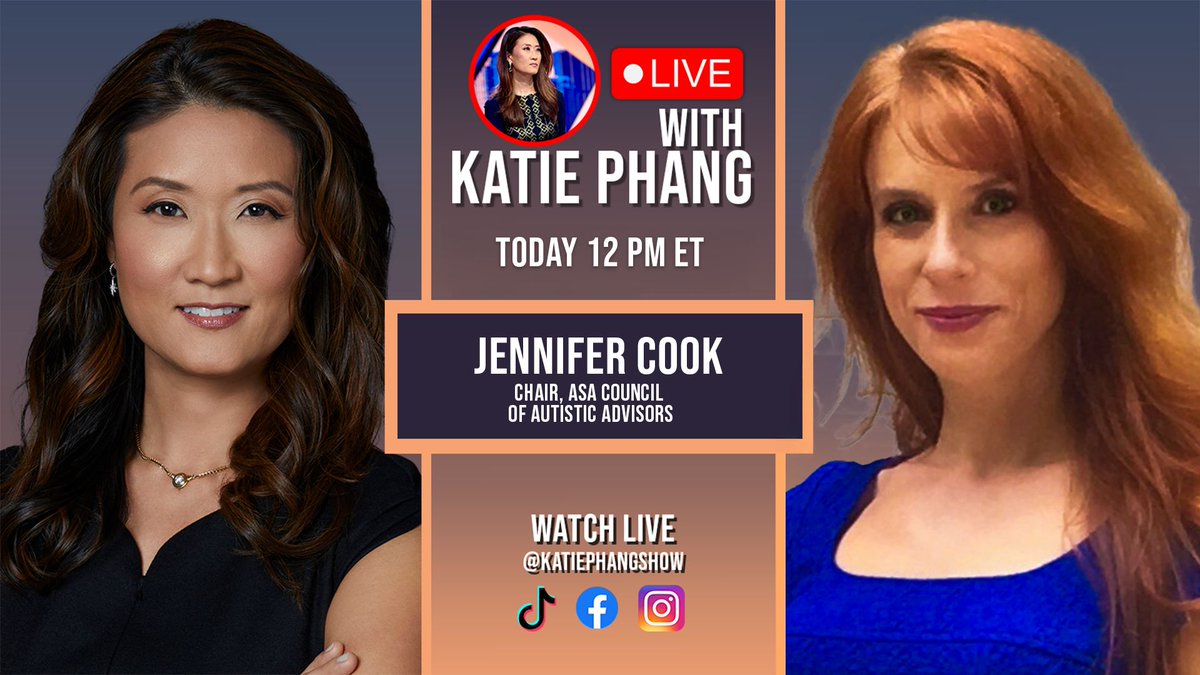 The Katie Phang Show (@katiephangshow) on Twitter photo Health Sec. Robert F. Kennedy Jr. is launching a disease registry to monitor Americans with autism claiming it's a "preventable disease". <a href="/KatiePhang/">Katie Phang</a> will be LIVE today at noon ET with Autism Advocate, Jennifer Cook. Health Sec. Robert F. Kennedy Jr. is launching a disease registry to monitor Americans with autism claiming it's a "preventable disease". <a href="/KatiePhang/">Katie Phang</a> will be LIVE today at noon ET with Autism Advocate, Jennifer Cook.