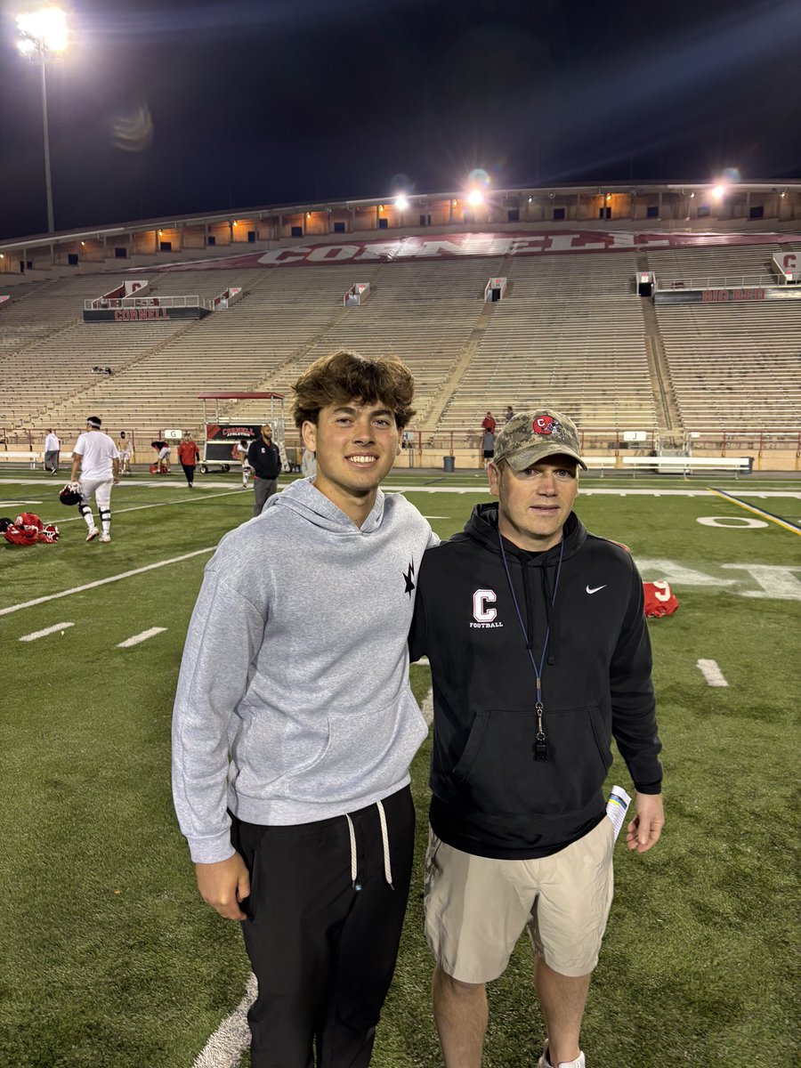 Jake Locker (@jakelocker2026) on Twitter photo Had an awesome time at Cornell! Thank you <a href="/Sean_Reeder/">Sean Reeder</a> <a href="/DanSwanstrom/">Dan Swanstrom</a> <a href="/TreyFlowers_/">🦈</a> for the opportunity to learn from the QBs and coaches in meetings!
<a href="/CoachDanny10/">Danny Hernandez</a> <a href="/8nicknovak/">Nick Novak</a> Had an awesome time at Cornell! Thank you <a href="/Sean_Reeder/">Sean Reeder</a> <a href="/DanSwanstrom/">Dan Swanstrom</a> <a href="/TreyFlowers_/">🦈</a> for the opportunity to learn from the QBs and coaches in meetings!
<a href="/CoachDanny10/">Danny Hernandez</a> <a href="/8nicknovak/">Nick Novak</a>