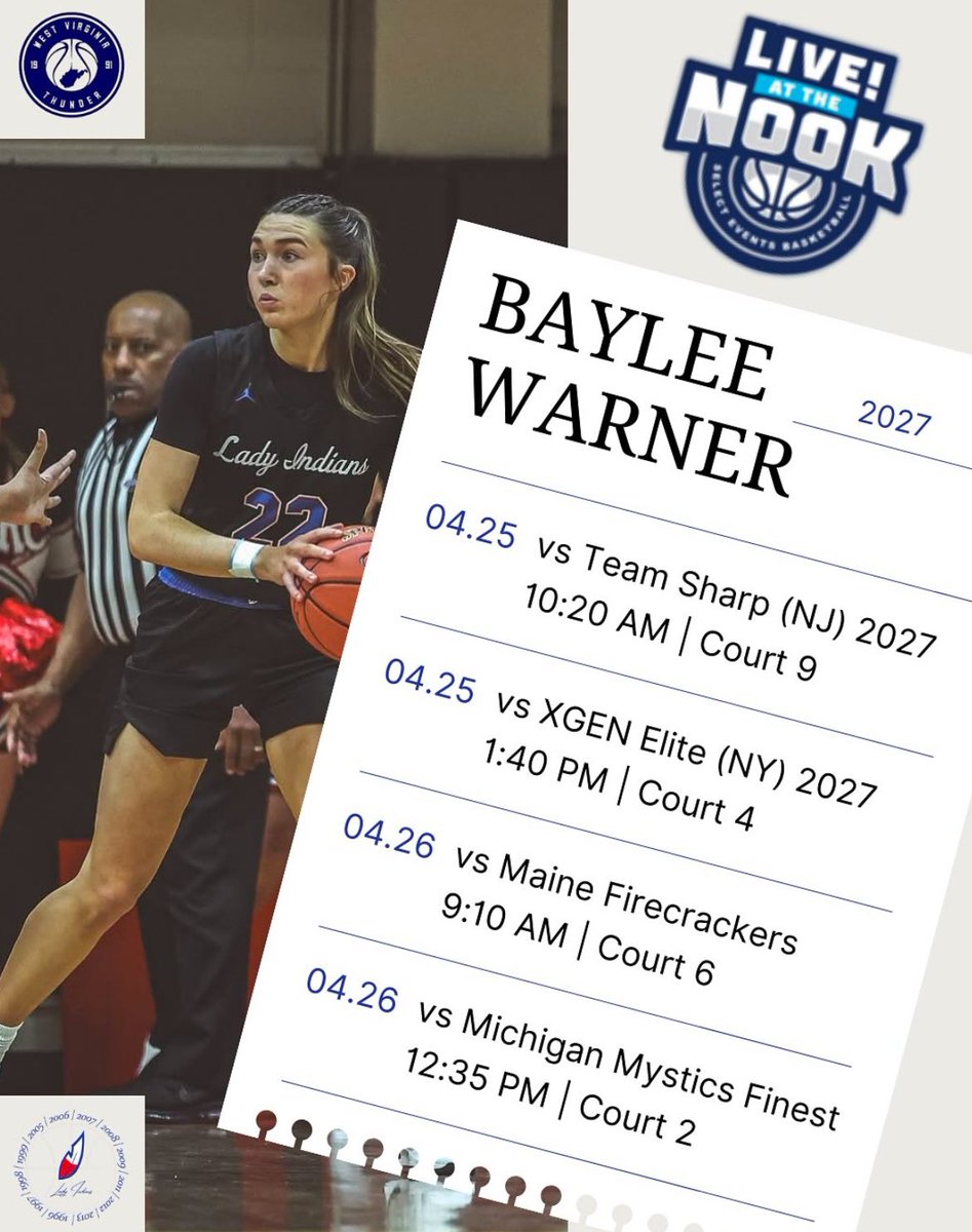 Baylee Warner (@baylee_warner1) on Twitter photo come see me and my teammates this weekend
select 40 session 1
📍Mannheim PA
<a href="/27ThunderSelect/">WV Thunder 2027 Select 40</a> <a href="/CoachSouder/">Chris Souder</a> <a href="/CoachPerryJ/">Jordan Perry</a> come see me and my teammates this weekend
select 40 session 1
📍Mannheim PA
<a href="/27ThunderSelect/">WV Thunder 2027 Select 40</a> <a href="/CoachSouder/">Chris Souder</a> <a href="/CoachPerryJ/">Jordan Perry</a>