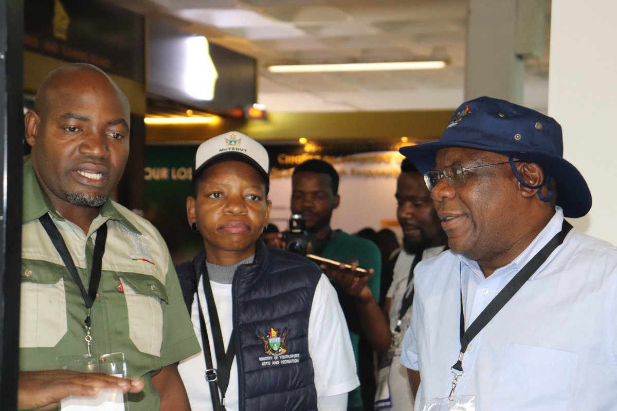 Zimbabwe Youth Council (@zimyouthcouncil) on Twitter photo Permanent Secretary for Youth Mr S.Mhlanga touring the Ministry of Youth stand and also engaging in progressive discussions on how the Ministry's AI Chatbot on the Ministry of Youth website works.
<a href="/myedvt/">Min of Youth Empowerment, Dev and Voc Training</a> Permanent Secretary for Youth Mr S.Mhlanga touring the Ministry of Youth stand and also engaging in progressive discussions on how the Ministry's AI Chatbot on the Ministry of Youth website works.
<a href="/myedvt/">Min of Youth Empowerment, Dev and Voc Training</a>