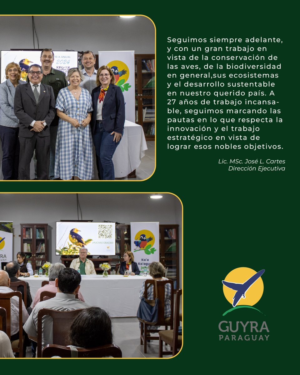 Este miercoles celebramos nuestra Asamblea General Ordinaria
📊 Presentamos los resultados financieros, la auditoría y los planes para este año en nuestra Asamblea General Ordinaria.
🐦Agradecemos a quienes hacen posible que sigamos creciendo y trabajando por la conservación 🌿💚