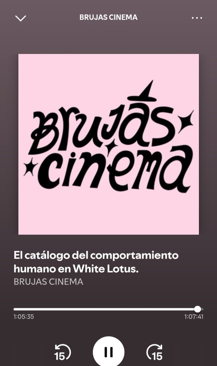 Terminando de escuchar mi podcast favorito <a href="/BrujasCinema/">Brujas Cinema</a> estuvo bien interesante y divertido 😁 Desde hoy me pongo al corriente con White Lotus 🫡🪷 <a href="/reclu/">Ileana Rodríguez</a>