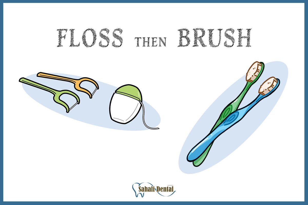 SahaliDental's tweet image. We always say, brush and floss but really we need to floss then brush.
Remove the food left between the teeth, then brush away what's left behind.
Floss then Brush!
#dentalcare #healthyhabits #oralhealth