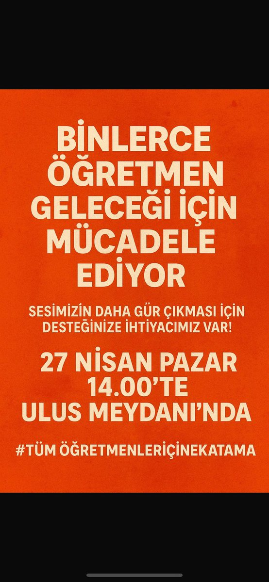 Adaletsiz branş dağılımına uğrayan öğretmenler desteklerinizi bekliyor 

<a href="/cuneytozdemir/">cüneyt özdemir</a>
<a href="/OzlemGurses/">Özlem Gürses</a>
<a href="/fatihaltayli/">Fatih Altayli 🔴🇹🇷</a>
<a href="/TMollaveisoglu/">Tuncay Mollaveisoglu</a>
@ozturkcaltug
<a href="/ulku_cobann/">ÜLKÜ ÇOBAN</a>
<a href="/busehabbazi1/">Buse Habbazi</a>
<a href="/musaozugurlu/">Musa Özuğurlu</a>

 #ÖğretmenlerPazarGünüUlusta