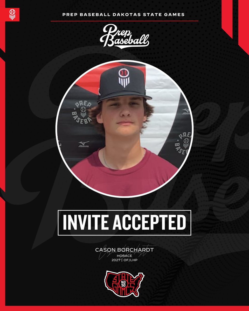 𝗗𝗮𝗸𝗼𝘁𝗮 𝗦𝘁𝗮𝘁𝗲 𝗚𝗮𝗺𝗲𝘀: 𝘐𝘯𝘷𝘪𝘵𝘦 𝘈𝘤𝘤𝘦𝘱𝘵𝘦𝘥 ✅

Cason Borchardt | <a href="/cason_borchardt/">Cason Borchardt</a>
ℹ️ 2027, OF/LHP, <a href="/horace_baseball/">Horace Hawks Baseball</a>
👤 loom.ly/c4A0-aA

𝘙𝘦𝘲𝘶𝘦𝘴𝘵 𝘺𝘰𝘶𝘳 𝘪𝘯𝘷𝘪𝘵𝘦 ➡️ loom.ly/bKcGV1U