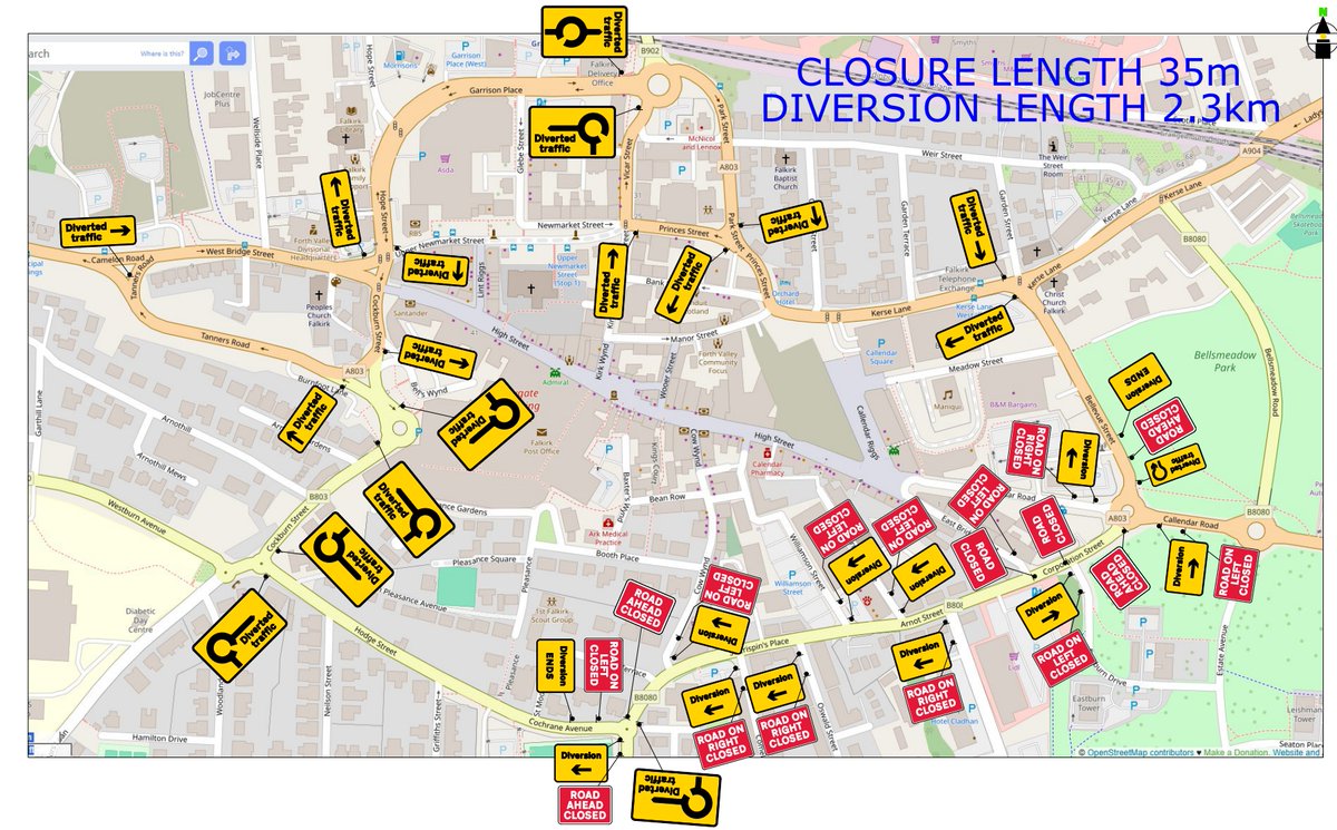 Falkirk Council Roads (@fcroads) on Twitter photo ⛔️UPCOMING ROAD CLOSURE⛔️
🛣️Arnot Street, Falkirk, from Cochrane Avenue to Bellevue Street
For 1⃣ week from 28/04/25 for <a href="/scottish_water/">Scottish Water</a> to deal with a leak from an 18-inch water main.
🗺️ Diversion routes are available as shown on the map below.
#FalkirkTravel #DriveSafe ⛔️UPCOMING ROAD CLOSURE⛔️
🛣️Arnot Street, Falkirk, from Cochrane Avenue to Bellevue Street
For 1⃣ week from 28/04/25 for <a href="/scottish_water/">Scottish Water</a> to deal with a leak from an 18-inch water main.
🗺️ Diversion routes are available as shown on the map below.
#FalkirkTravel #DriveSafe