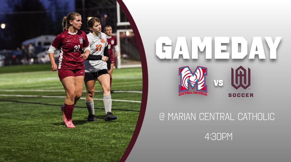 WAGirlsSoccer1's tweet photo. GAMEDAY! The girls continue conference play as they travel to Woodstock to take on Marian Central Catholic. Kickoff is at 4:30pm! https://t.co/E8ZPD1AHoZ