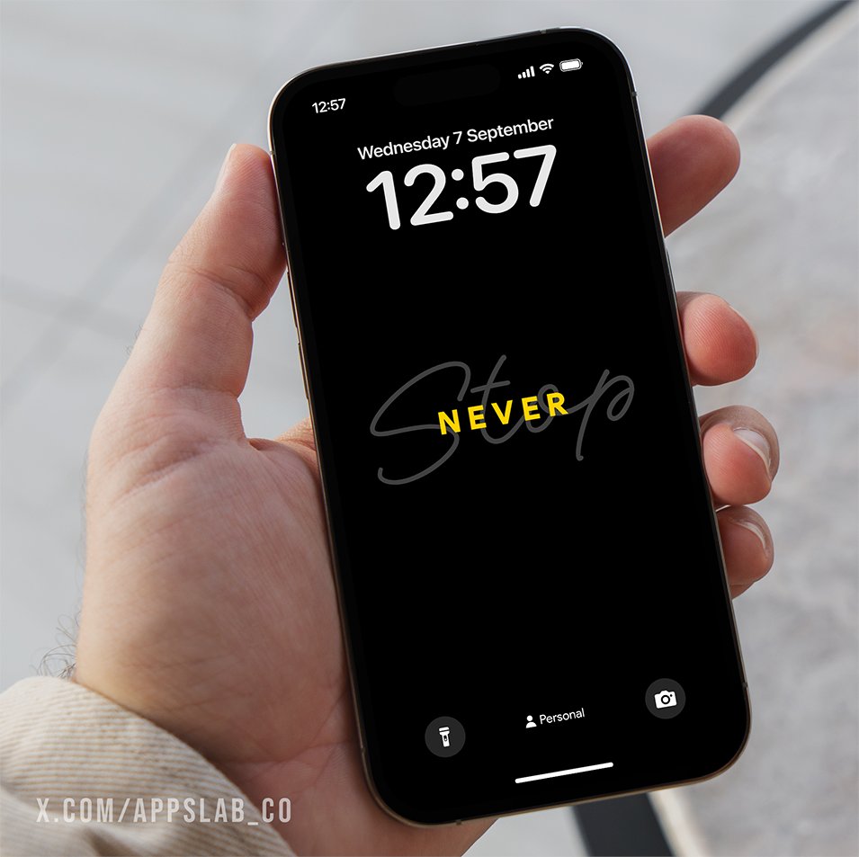 AppsLab_Co's tweet image. Never Stop 💪

Daily Quote Background #wallpaper