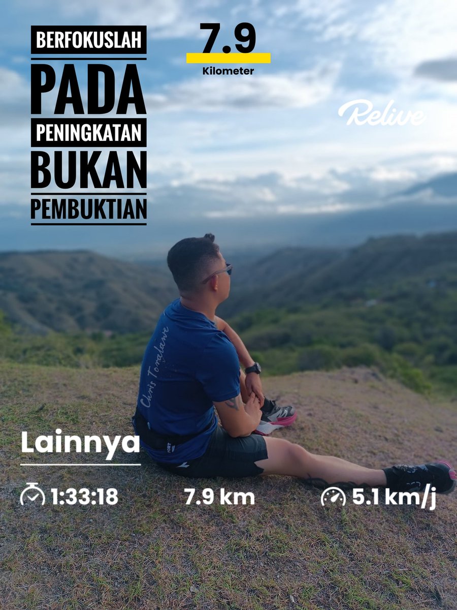 ChrisToralawe's tweet photo. Focus on improving, not proving 😎
#trailrunning #pibarunner #fighter #hidupsehat #healthy #atlit #sports #forest #katakatahariini #jungle #runner #myrunmyhobby #running #kamut #olahraga #makiloputra #katamutiara #rimba #hutan #sport #putramakilo #atlet #petarung #trailrun #run https://t.co/Zqx4zTZyJV