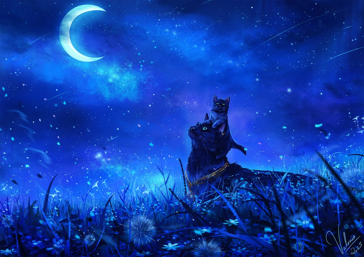 "Un jour.... ça sera toi... la reine des chats "✨

J'espère que ma peinture toute douce vous plaira 🪻