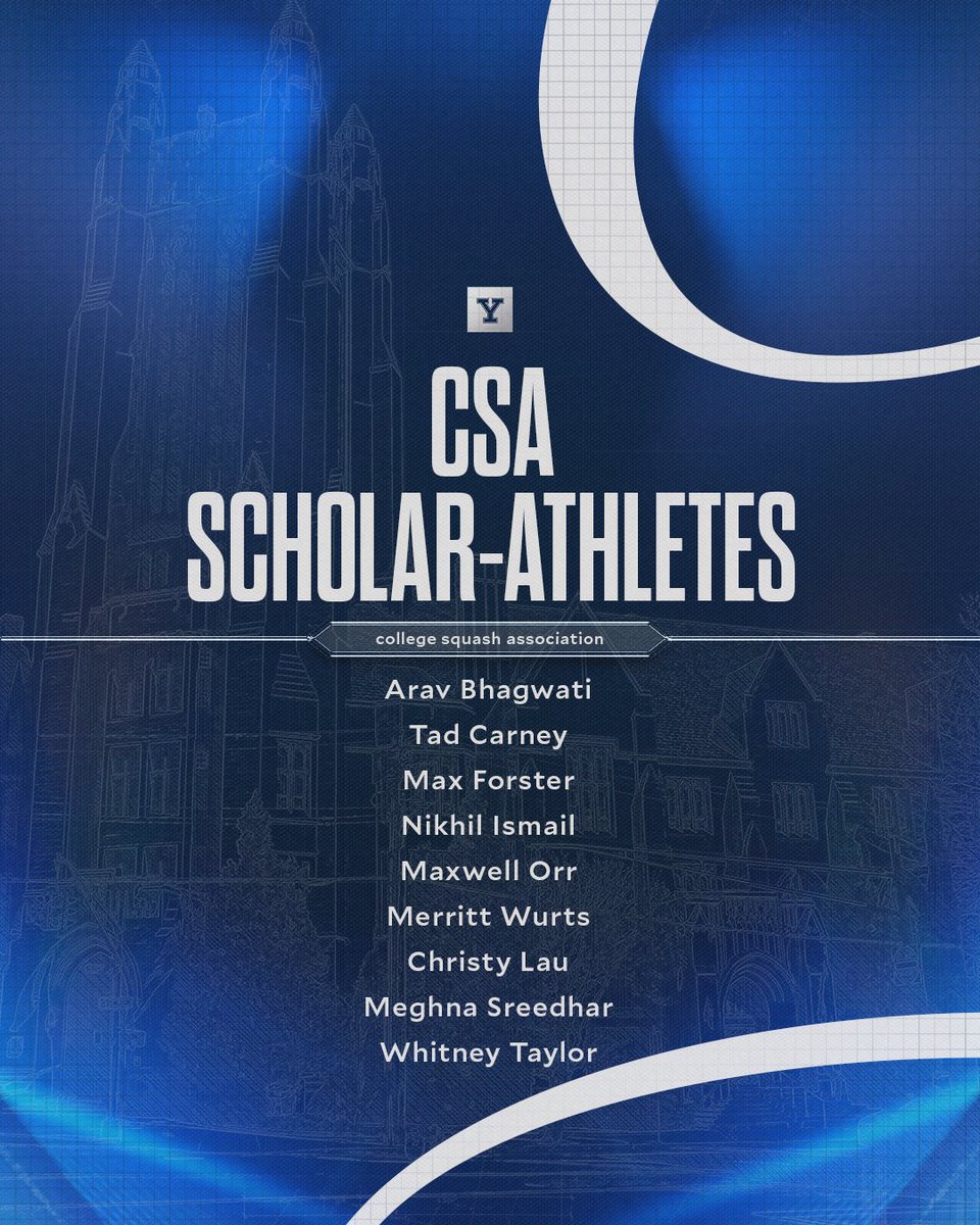 Congratulations to the 9⃣ Bulldogs named as CSA Scholar-Athletes 📚

📰 tinyurl.com/5n8t8jy3

#ThisIsYale