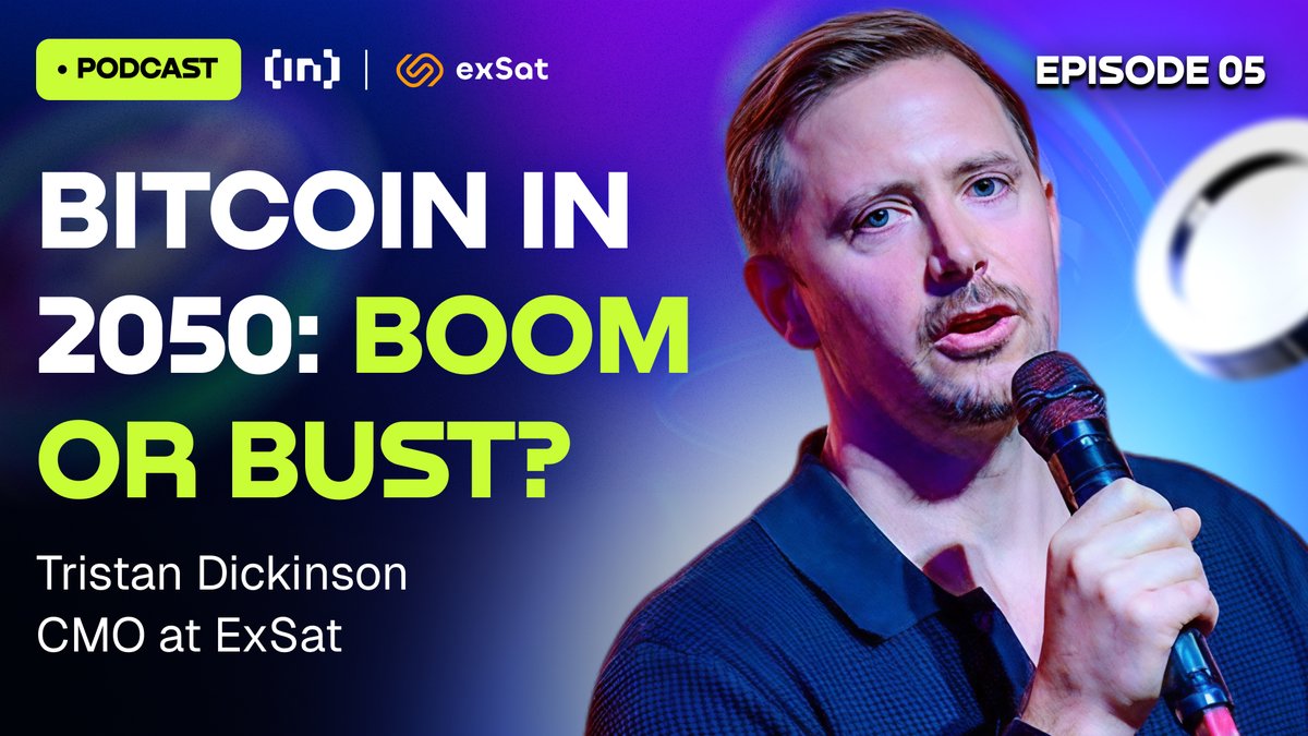beincrypto's tweet image. Will $BTC Rule the World by 2050? 🌍💥

Tristan Dickinson @Tristan0x15, CMO of @exSatNetwork, joins our host @geny_hern to share bold predictions on Bitcoin’s future. Could $BTC become a global currency—or will it remain just a store of value?

Tune in to this episode of the…