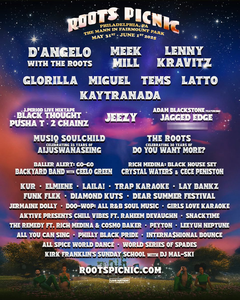 Great Music + Great Food The Roots Picnic Music and Food Festival rootspicnic.com