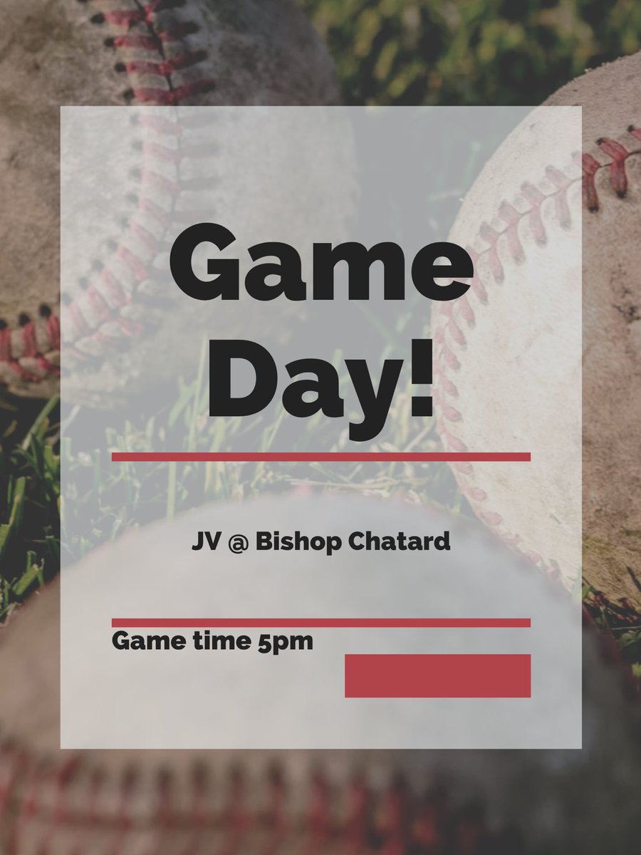 JV with a big game today against Bishop Chatard. You don’t want to miss it!