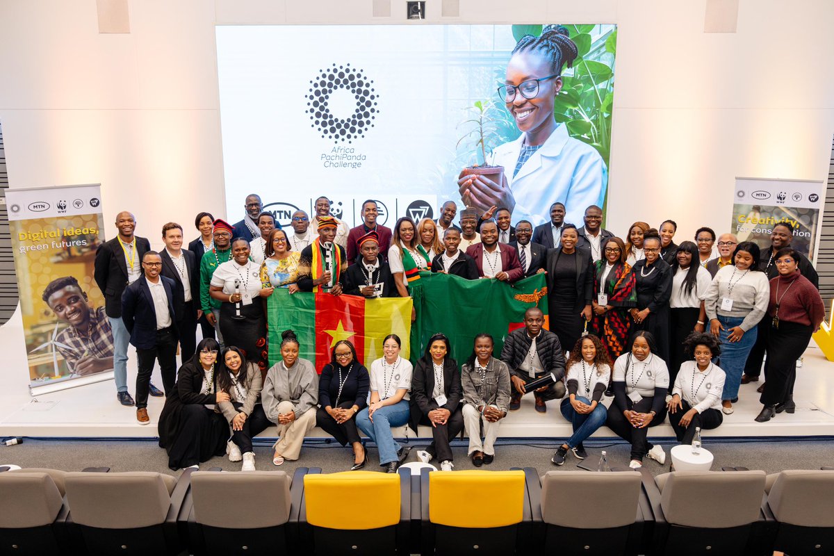 Cameroon wins big at the #PachiPandaChallenge!
Moses Afopezi &amp; Justin Etogo’s AgricFresh takes 1st place at the Grand Finale in SA 
Their solar-powered cold storage tech is a game-changer for farmers across Africa! 🇨🇲
#WWFCameroon #Sustainability #TogetherPossible
