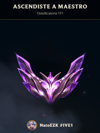 Se hiteo Master en NA con unos cuantos juegos de mas pero la verdad que me puse a trollear probando cosas