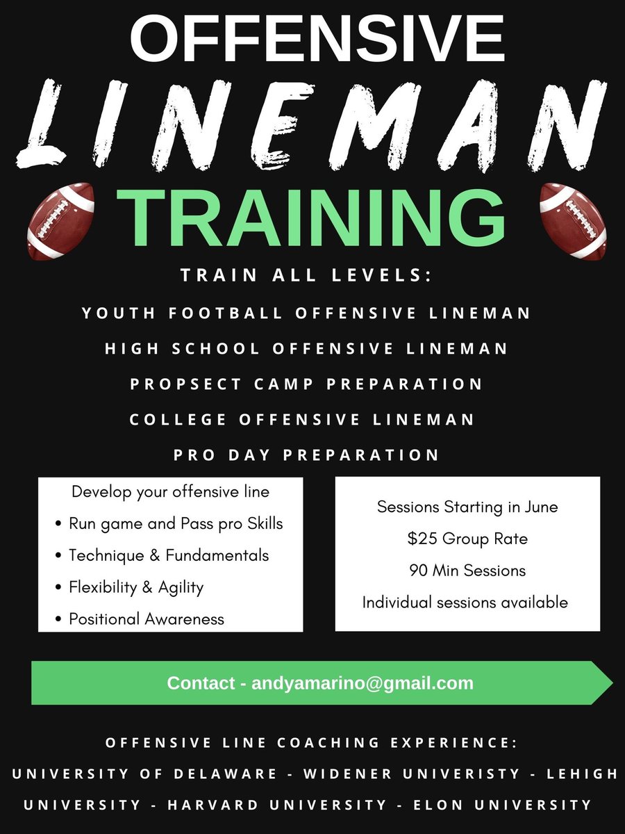Coaching offensive line has always been a passion of mine. I look forward to helping any player grow on and off the field. #OLPride