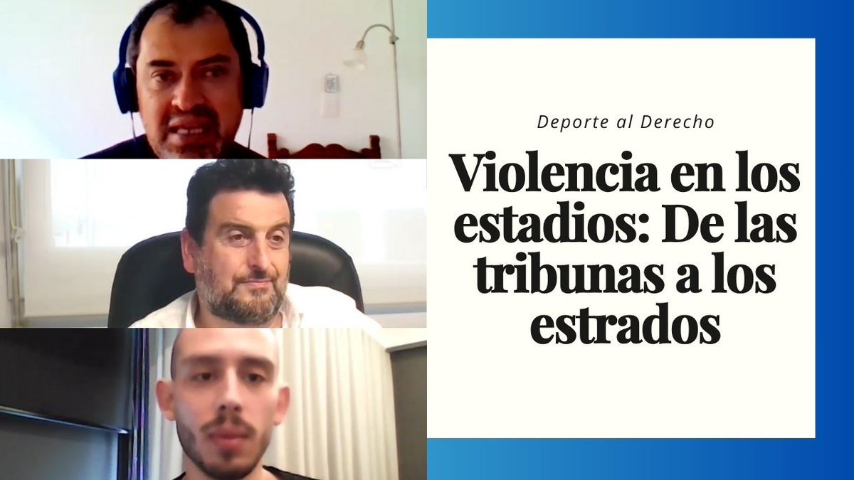 #Podcast DEPORTE AL DERECHO: Violencia en los estadios: De las tribunas a los estrados. 

El equipo analizó la conducta de los aficionados en los estadios de fútbol, enfocándose en el racismo, la homofobia y otras formas de discriminación 

youtu.be/8zQKoglpRvE