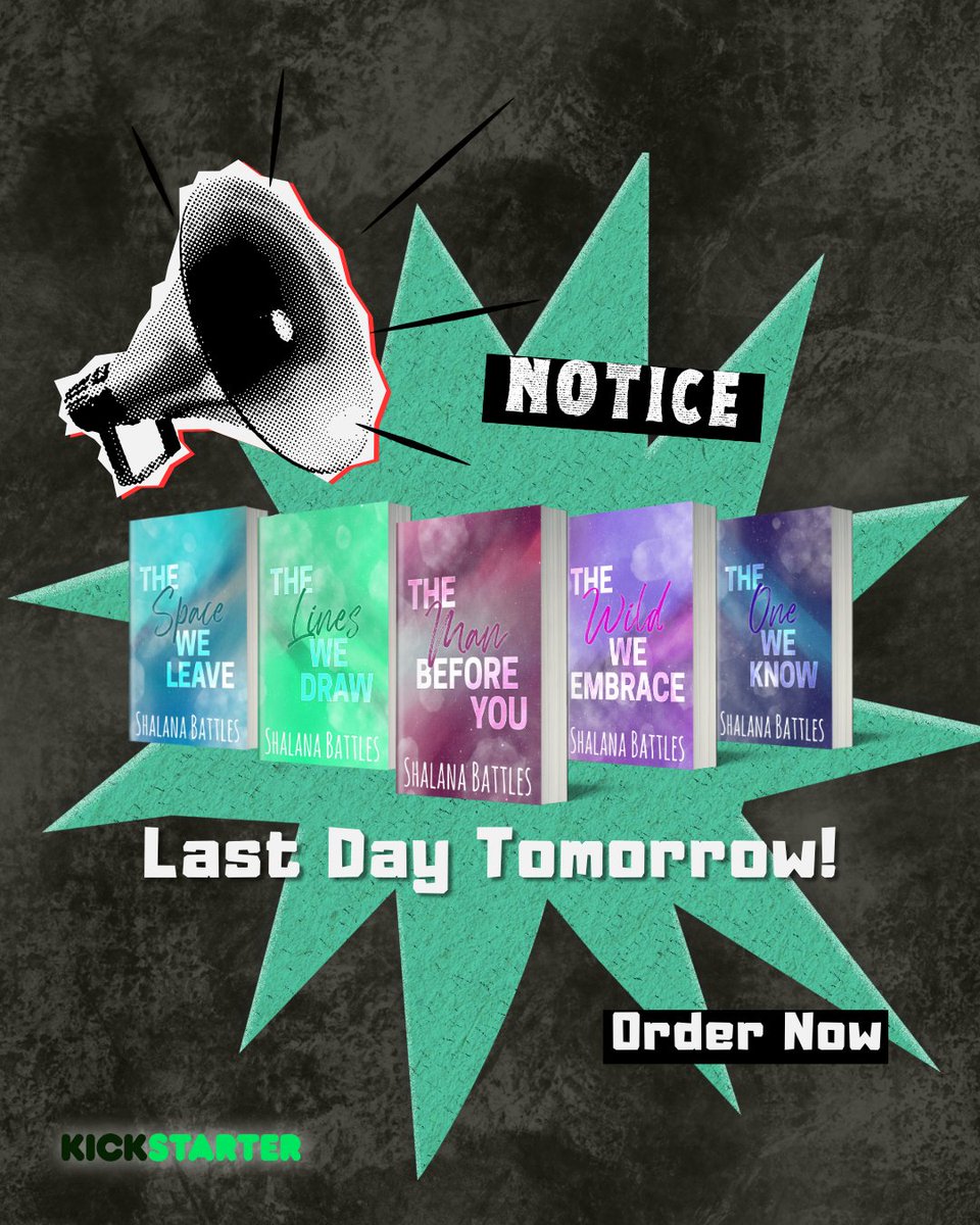 shalanabattles's tweet photo. And just like that…
Tomorrow is the LAST day to pledge to my Kickstarter for The Grand Mesa Men series! Secure your very own exclusive book box now while you can!

https://t.co/NxS4cgm3kr https://t.co/wzIpGILeZI
