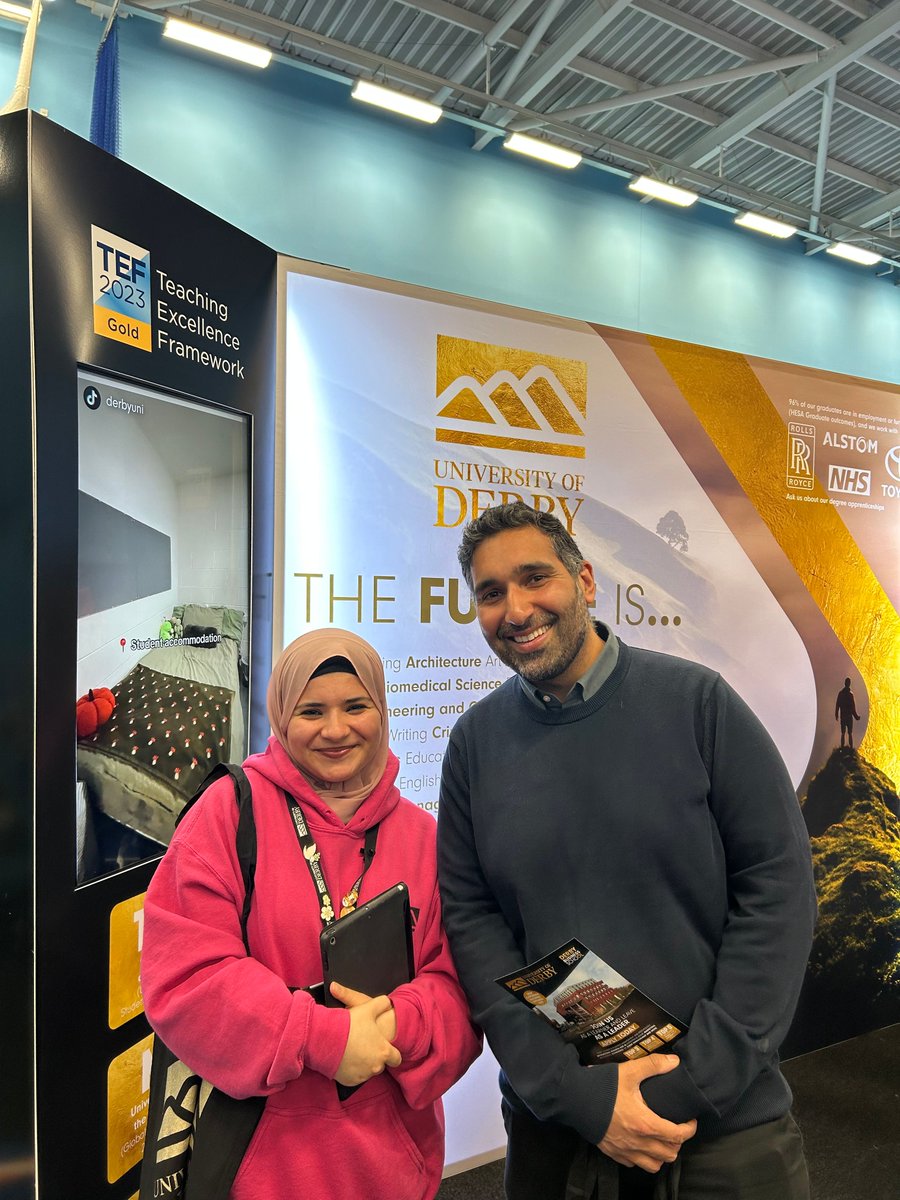 University of Derby (@derbyuni) on Twitter photo Itโs been a fantastic day at the <a href="/UKUniSearch/">UK University & Apprenticeship Search</a> fair and Taster Day at #DerbyUni ๐คฉ
Itโs not too late to apply to study here in September, find your dream course and start your journey: ow.ly/FnJb50VHecF
#TheFutureIsYou #LoveDerbyUni Itโs been a fantastic day at the <a href="/UKUniSearch/">UK University & Apprenticeship Search</a> fair and Taster Day at #DerbyUni ๐คฉ
Itโs not too late to apply to study here in September, find your dream course and start your journey: ow.ly/FnJb50VHecF
#TheFutureIsYou #LoveDerbyUni