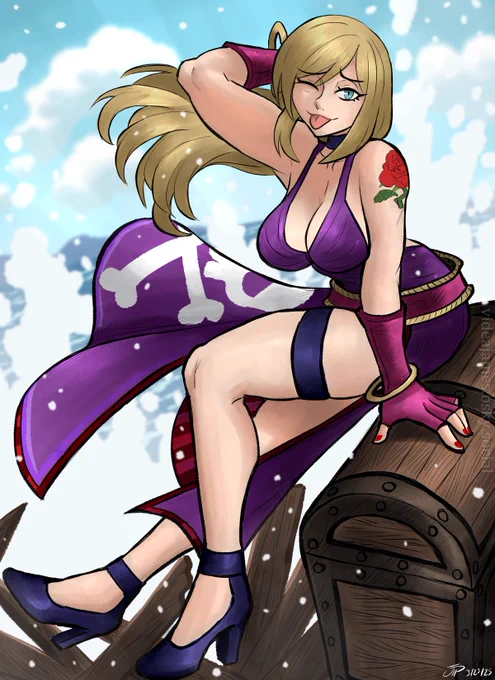 I contributed to this! Of course, I had to draw my main B. Jenet. Happy Fatal Fury day! (make sure to check out all the other amazing artists involved in this zone too!)