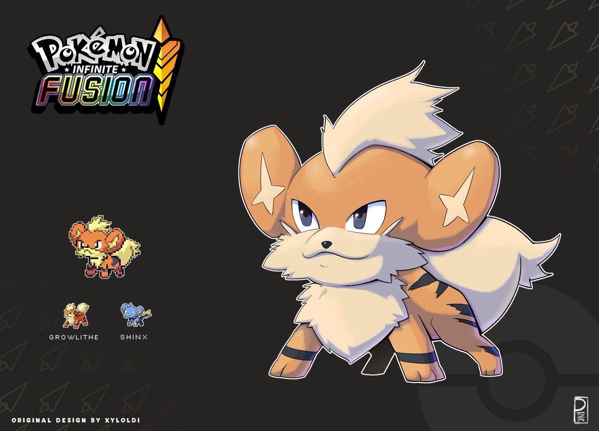 PokeInkart's tweet photo. This week's Pokemon fusion is between Growlithe and Shinx, making Growlnx
Fan-art by @OrabongArt
Original sprite design by xyloldi for
#pokemoninfinitefusion
#pokemon #fanart #conceptart #pokeink https://t.co/EJ7fIHeIlo