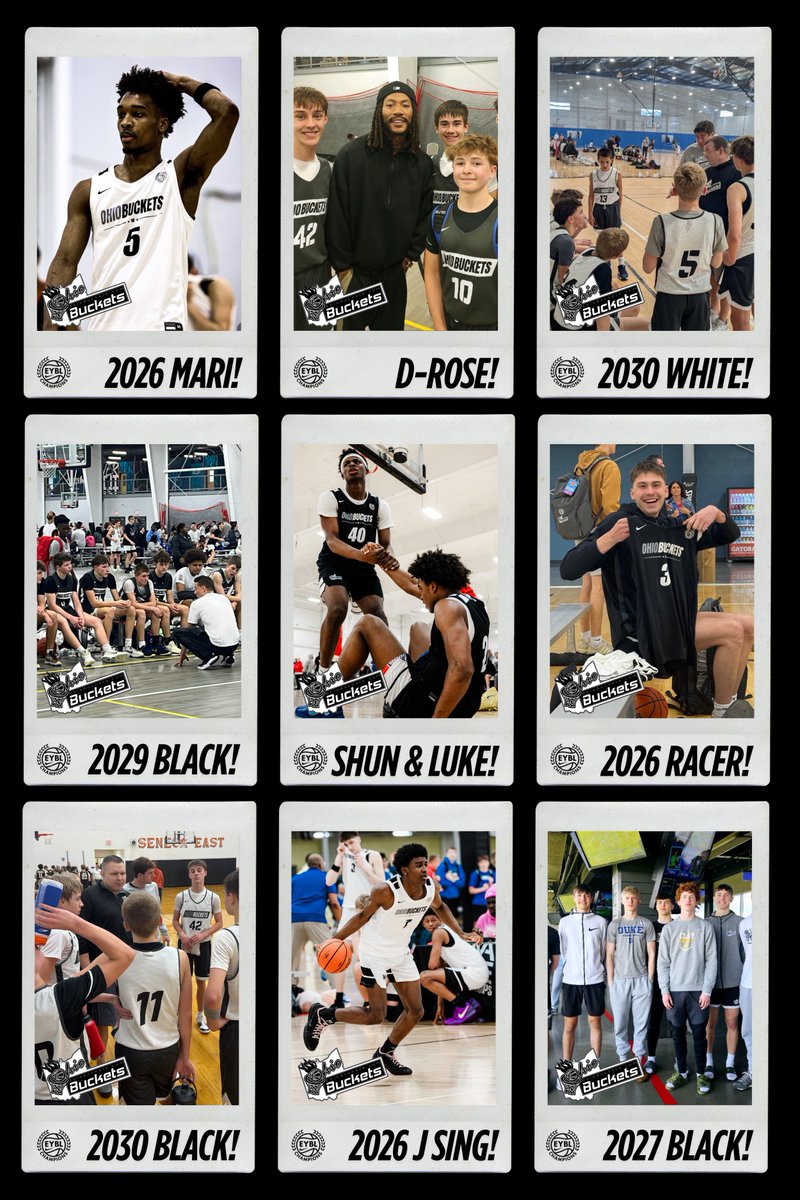 🏀 Lots of #Buckethood teams in action this weekend in Columbus, OH!

🌰 BUCKEYE CLASSIC
2026 EYBL Champs
2026 White
2027 EYBL Champs
2028 EYBL Champs
2028 White
2028 Gray
2029 Jr. EYBL
2029 Black
2030 Black
2030 White
2031
2032

🔌 GBL CIRCUIT
2026 Black
2027 Black
2028 Black